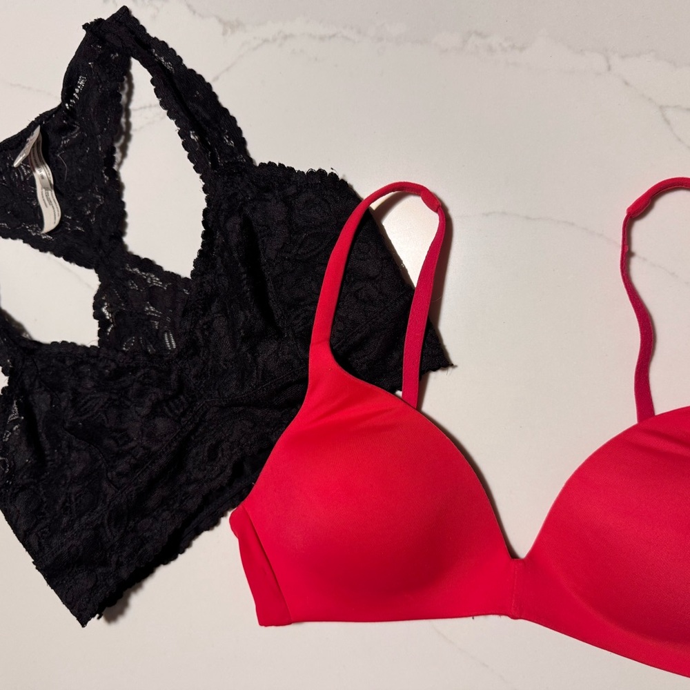 Free People and Victoria's Secret bras